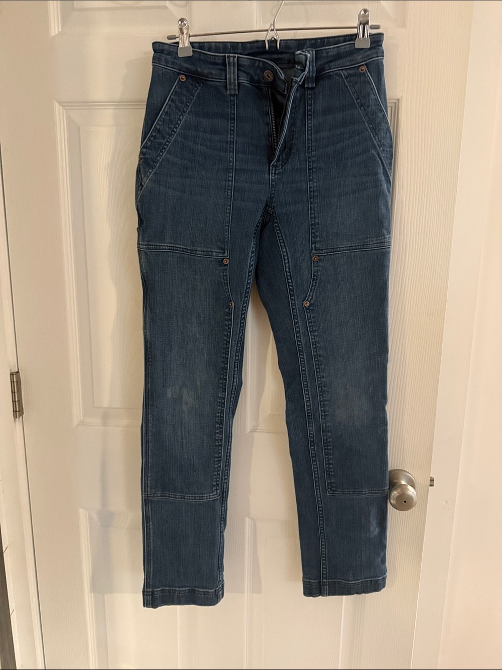 Duluth Trading Co Blue Straight-Leg Work Jeans